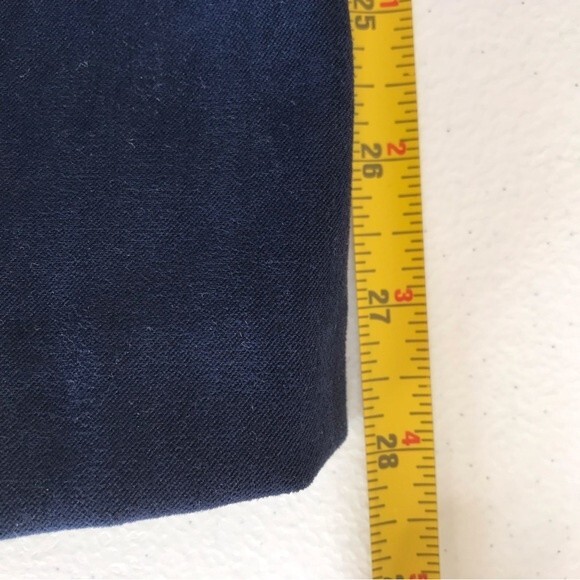 Vintage Pride and Joy Patchwork Faux Suede Duster Blue Jacket Women Size 10 - Picture 7 of 11